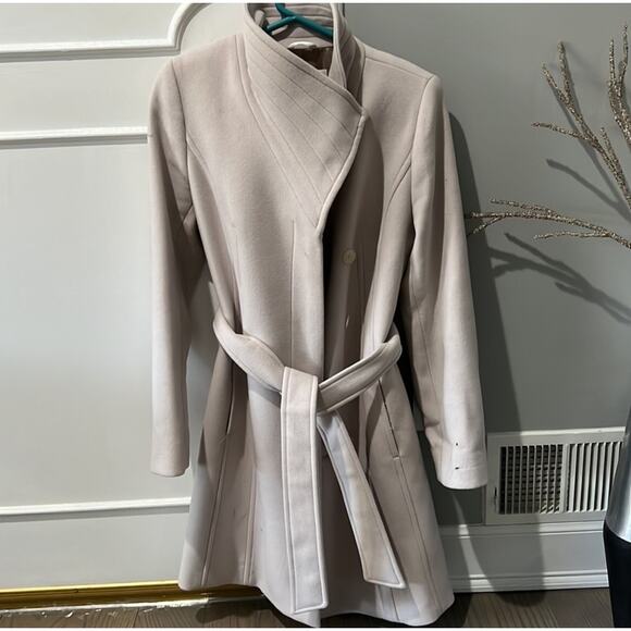 Aritzia Babaton Atelier Italian Cashmere Belted Connor Coat Quiet Luxury Sz XXS - Picture 5 of 8